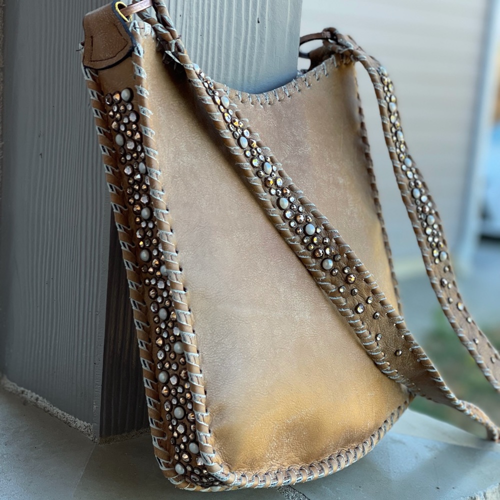 Custom Kurtmen Leather Galaxy Crossbody